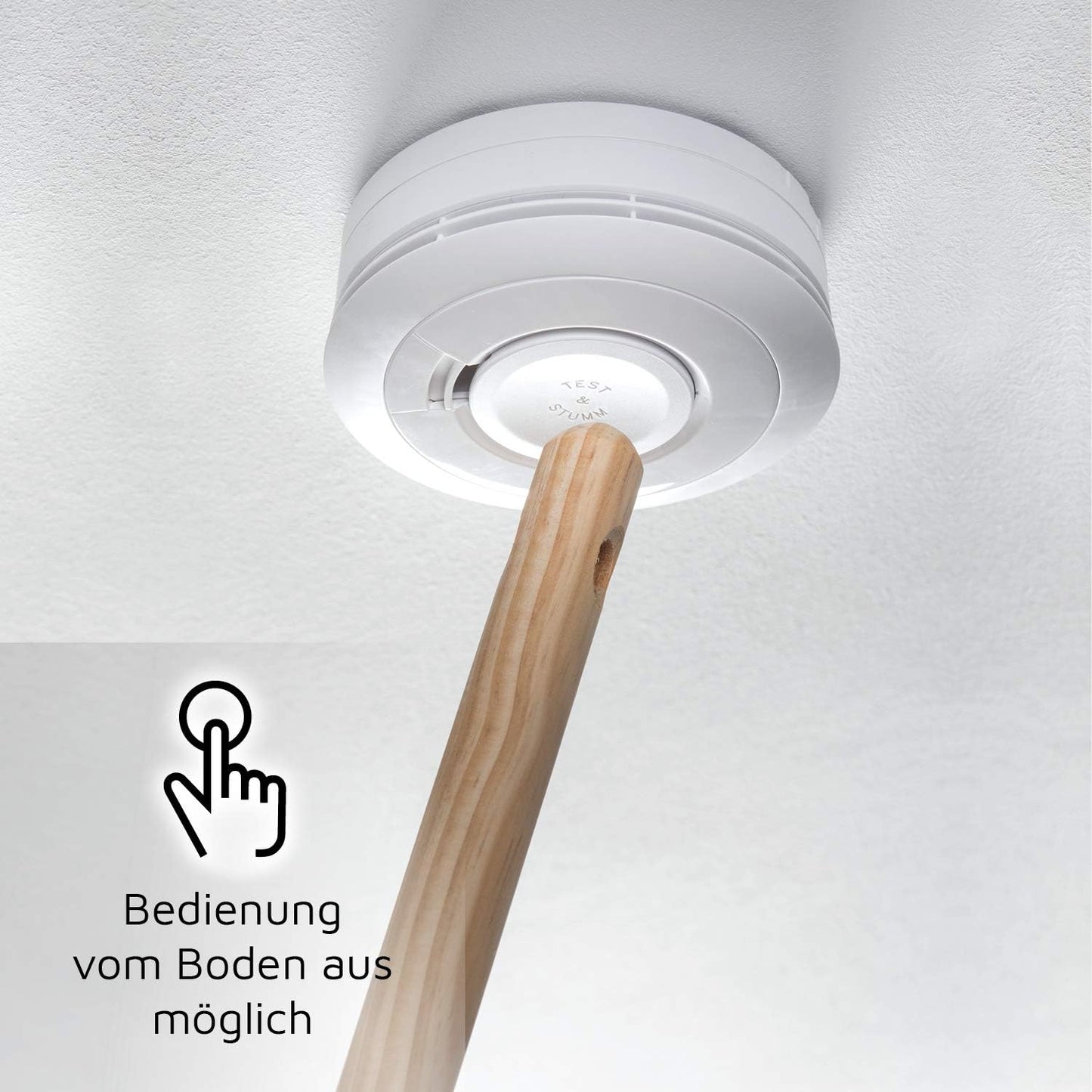 Ei Electronics Ei650 Smoke Detector, Stand-Alone Device with Battery for 10 Years, Test Winner Stiftung Warentest, White